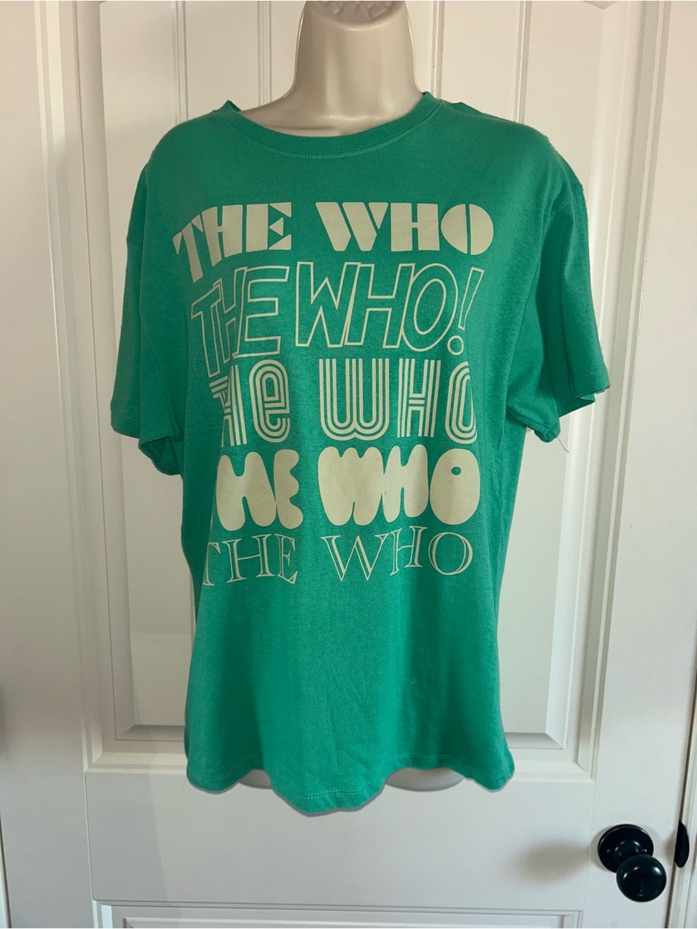 NEW The Who Graphic Tee Retro Band Shirt Sz XS Green Classic